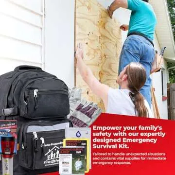 4 Person Emergency Survival Kit for Any Disaster - Backpack