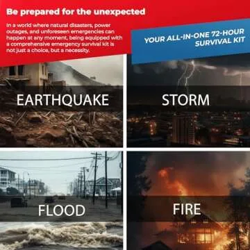 4 Person Emergency Survival Kit for Any Disaster - Backpack