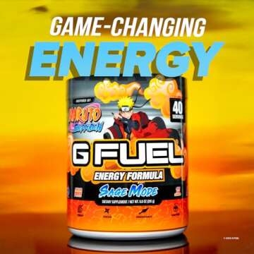G Fuel Sage Mode Energy Drink Powder, Pre Workout Caffeine Mix for Gaming, Sugar Free Focus Amino, Vitamin + Antioxidants, 9.9oz (Grapefruit + White Peach, 40 Servings)