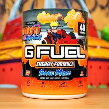 G Fuel Sage Mode Energy Drink Powder, Pre Workout Caffeine Mix for Gaming, Sugar Free Focus Amino, Vitamin + Antioxidants, 9.9oz (Grapefruit + White Peach, 40 Servings)