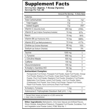 G Fuel Sage Mode Energy Drink Powder, Pre Workout Caffeine Mix for Gaming, Sugar Free Focus Amino, Vitamin + Antioxidants, 9.9oz (Grapefruit + White Peach, 40 Servings)