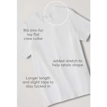 Pact Men's Organic Cotton Crew Undershirt 2-Pack