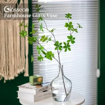 Elegant Large Glass Vase for Home Decor and Weddings