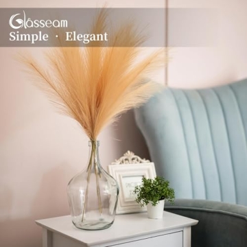 Elegant Large Glass Vase for Home Decor and Weddings