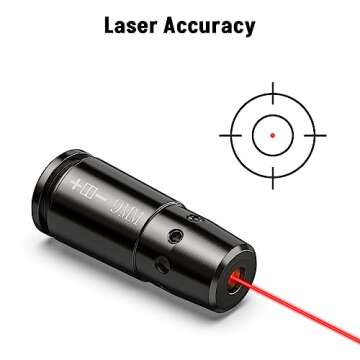 MidTen Bore Sighting Laser 9mm Laser Bore Sighter with Batteries
