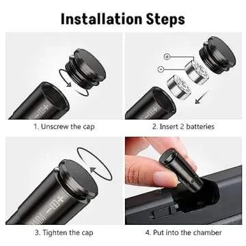MidTen Bore Sighting Laser 9mm Laser Bore Sighter with Batteries