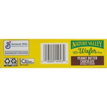 Nature Valley Wafer Bars, Peanut Butter Chocolate, 5 Bars, 6.5 OZ