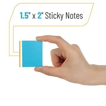 Mr. Pen- Sticky Notes, Bright Neon Colors, 1.5x2 inch, 2160 Sheets, Small Sticky Notes, Colored Sticky Notes, Mini Sticky Notes, Sticky Notes Small, Sticky Notes 1.5 X 2, Bulk Sticky Notes
