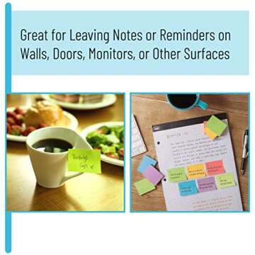 Mr. Pen- Sticky Notes, Bright Neon Colors, 1.5x2 inch, 2160 Sheets, Small Sticky Notes, Colored Sticky Notes, Mini Sticky Notes, Sticky Notes Small, Sticky Notes 1.5 X 2, Bulk Sticky Notes