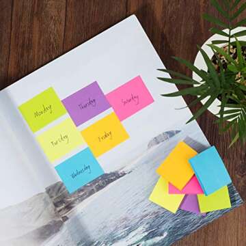 Mr. Pen- Sticky Notes, Bright Neon Colors, 1.5x2 inch, 2160 Sheets, Small Sticky Notes, Colored Sticky Notes, Mini Sticky Notes, Sticky Notes Small, Sticky Notes 1.5 X 2, Bulk Sticky Notes