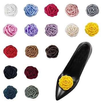 HZYFPOY Rose Shoe Clips for Elegant Shoe Decoration
