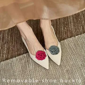 HZYFPOY Rose Shoe Clips for Elegant Shoe Decoration