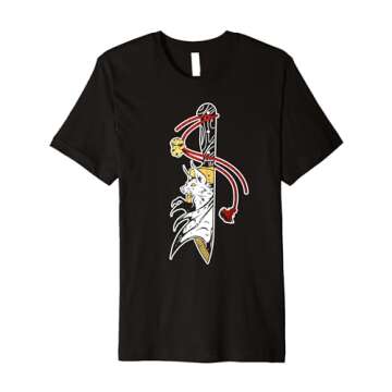Bat Dagger Tattoo Premium T-Shirt
