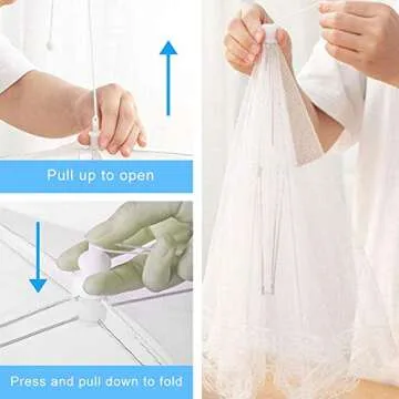 6PCS Large Pop Up Food Covers for Outdoor Parties