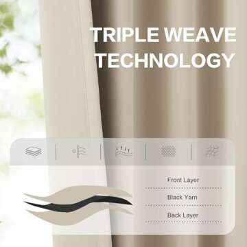 DUALIFE Room Darkening Curtains for Elegant Home Décor