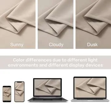 DUALIFE Room Darkening Curtains for Elegant Home Décor