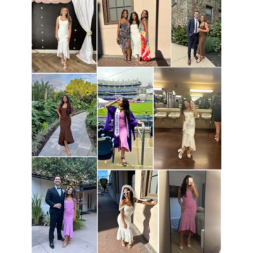 Elegant Lace Fishtail Midi Dress for Women - Perfect Party Outfit