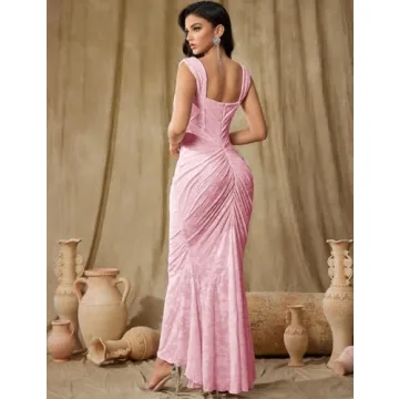 Elegant Lace Fishtail Midi Dress for Women - Perfect Party Outfit