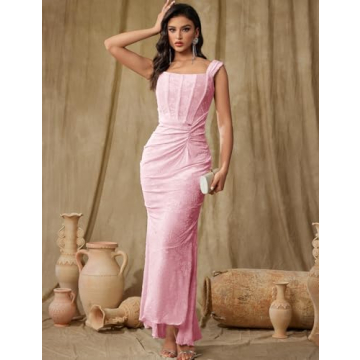 Elegant Lace Fishtail Midi Dress for Women - Perfect Party Outfit