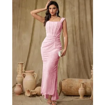 Elegant Lace Fishtail Midi Dress for Women - Perfect Party Outfit