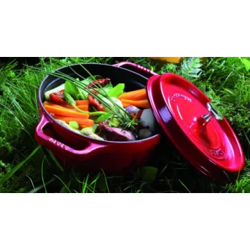 Staub Cast Iron Roaster in Cherry Red, 37 cm, 8 L