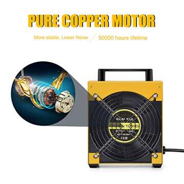 Solder Fume Extractor Smoke Absorber Remover Smoke Prevention Absorber Fume Extractor Smoke Fan Soldering Fan DIY Working Fan for Soldering Station Stained Glass Laser Cutter