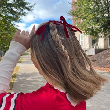 Simplegoal Double Face Wine Red Satin Ribbon 1/4 Inch X 50 Yards Polyester Wine Red Ribbons for Gift Wrapping Fabric Ribbon for Crafts Flower Bouquet Sewing Arts Wedding Party Decoration