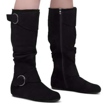 Shoe Land Bettyy Women's Knee High Boots Comfort & Style