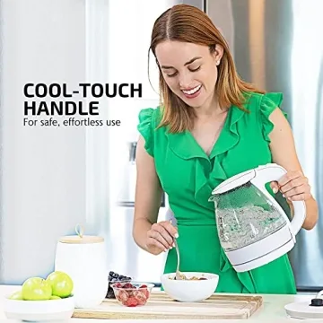 OVENTE Glass Electric Kettle Fast Boiling BPA Free 1.5L