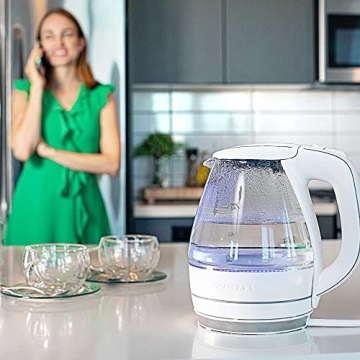 OVENTE Glass Electric Kettle Fast Boiling BPA Free 1.5L