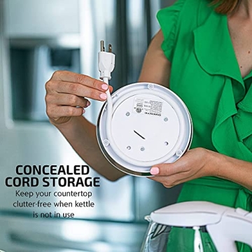 OVENTE Glass Electric Kettle Fast Boiling BPA Free 1.5L