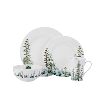 Mikasa Lightweight Chip Resistant Watercolor Dinnerware Set