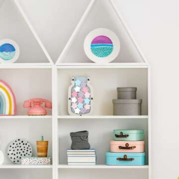 Qunclay Reward Chart for Kids, Behavior Reward Jar and Chore Chart for Toddlers Boys Girls Good Behavior Home Training Jar Motivate Responsibility Christmas Gift(Fresh Style)