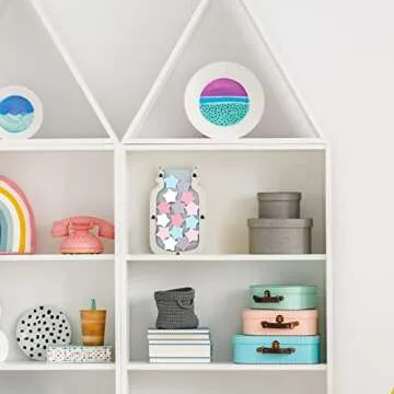 Qunclay Reward Chart for Kids, Behavior Reward Jar and Chore Chart for Toddlers Boys Girls Good Behavior Home Training Jar Motivate Responsibility Christmas Gift(Fresh Style)