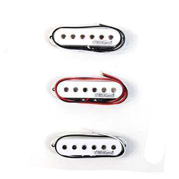 Wilkinson HOT Single Coil Pickups for Stratocaster Strat guitars, WHITE MWHS