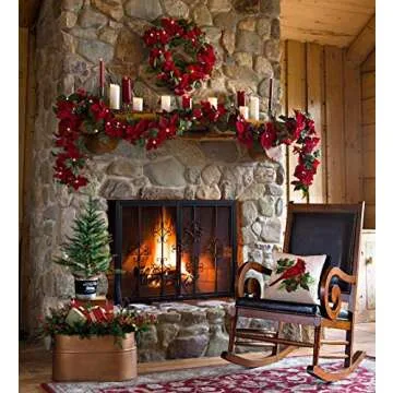 Plow & Hearth Galvanized Steel Firewood Bucket with Wrought Iron Handles 21.75 L x 12.75 W x 11.5 H inches, Antique Copper