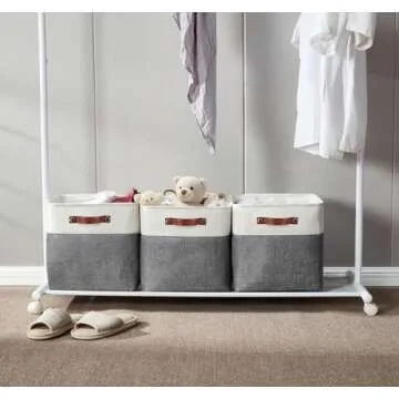 Stylish DECOMOMO 13 Inch Cube Storage Bins (4 Pack)