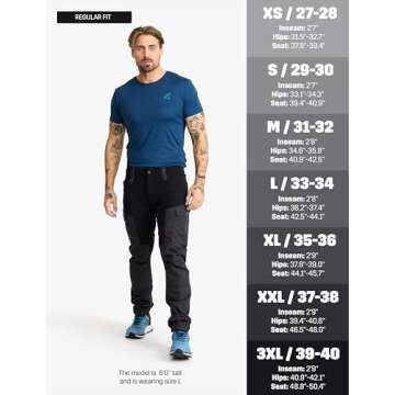 RevolutionRace Men’s RVRC GP Pants, Durable Pants for All Outdoor Activities, Jet Black, L