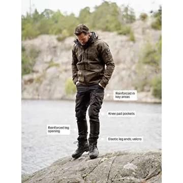 RevolutionRace Men’s RVRC GP Pants, Durable Pants for All Outdoor Activities, Jet Black, L