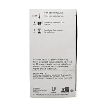 Tazo Organic Baked Cinnamon Apple Tea 20 ct for Cozy Moments