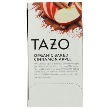 Tazo Organic Baked Cinnamon Apple Tea 20 ct for Cozy Moments