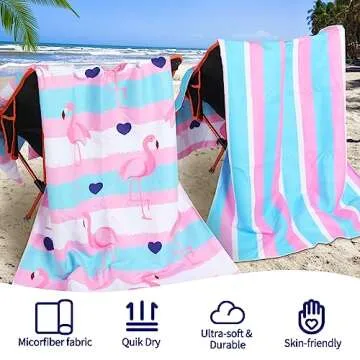 Microfiber Beach Towels for Quick Drying and Travel