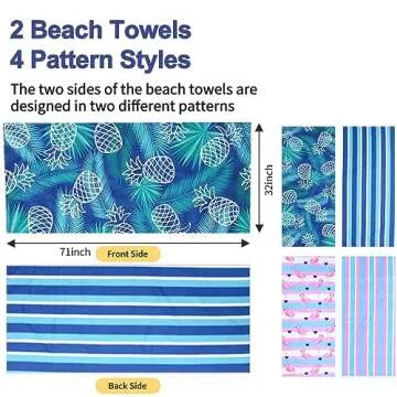 Microfiber Beach Towels for Quick Drying and Travel