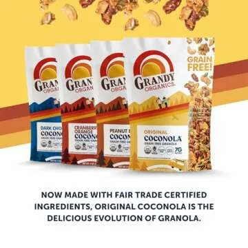 Grandy Organics Dark Chocolate Coconola Granola Pack