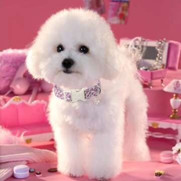 Maca Bates Pink Leopard Dog Collar for Stylish Dogs