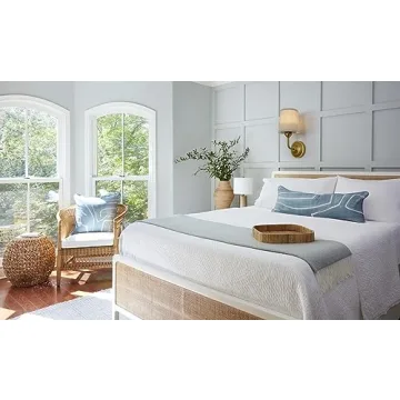 HEQIQEH Vintage Gooseneck Battery Operated Wall Sconce Light Fixture Set of 2 with Remote Control, Flared Funnel Linen Fabric Shade Dimmable Nightstand Lamps for Bedside Bedroom Living Room Lounge