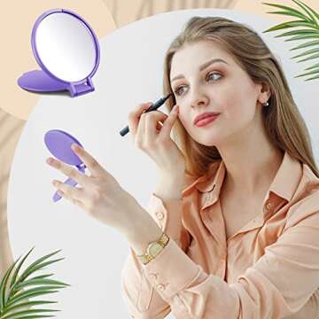 Juexica 180 Pcs Compact Mirror Bulk Round Mini Folding Mirror Portable Pocket Makeup Small Vintage Travel for Cosmetic Purse Bag Women Daily Use