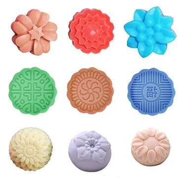 Flower-Shaped Silicone Molds Set for Baking and Crafting