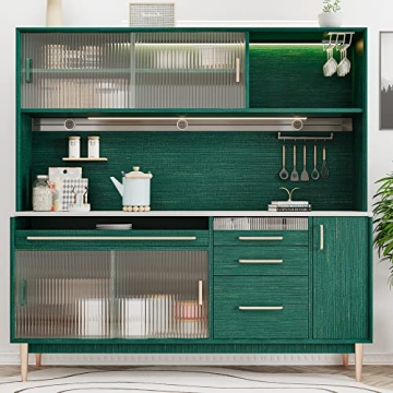 VEELIKE Textured Green Grasscloth Peel and Stick Wallpaper