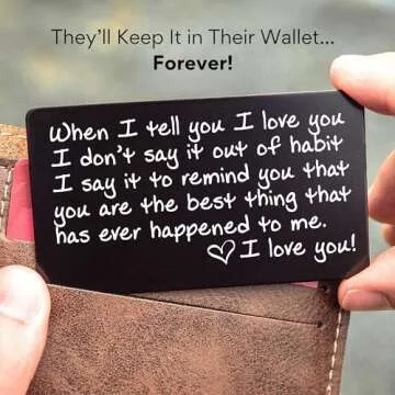 I Love You Pocket Card Perfect for Anniversary Gifts